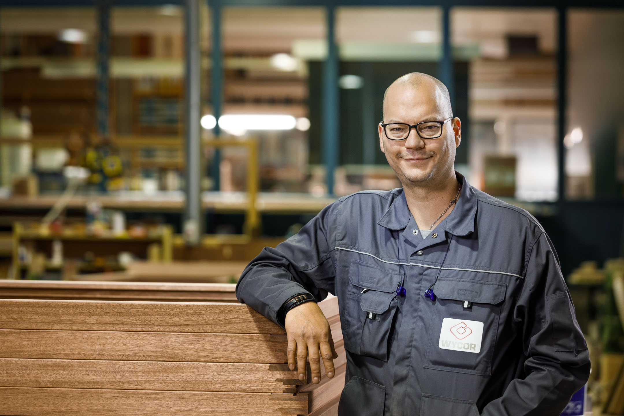 Portret fotografie van de werknemers van Wycor